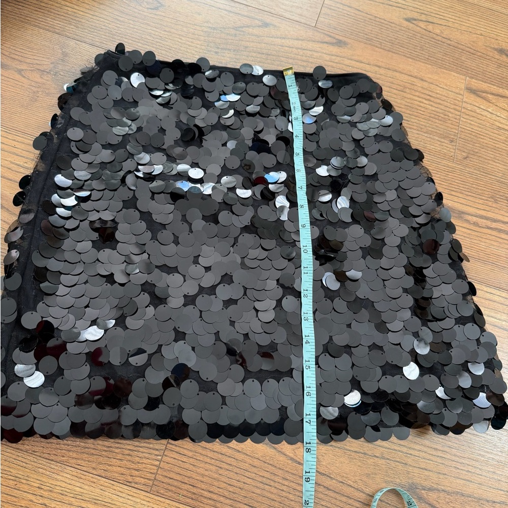 Rachel Zoe Black Sequin Mini Skirt - Picture 4 of 5